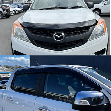 Monsoon and Bonnet Guard Mazda BT-50 2012-2020 Double Cab