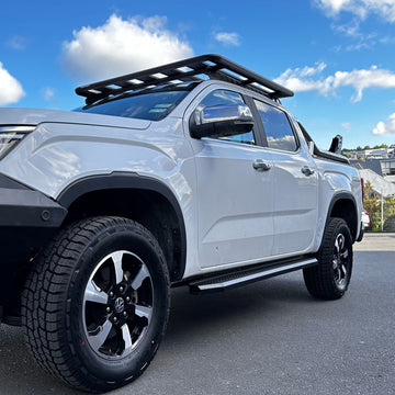 Side Step Running Board Black Steel Volkswagen Amarok 2023+ Double/Super Cab