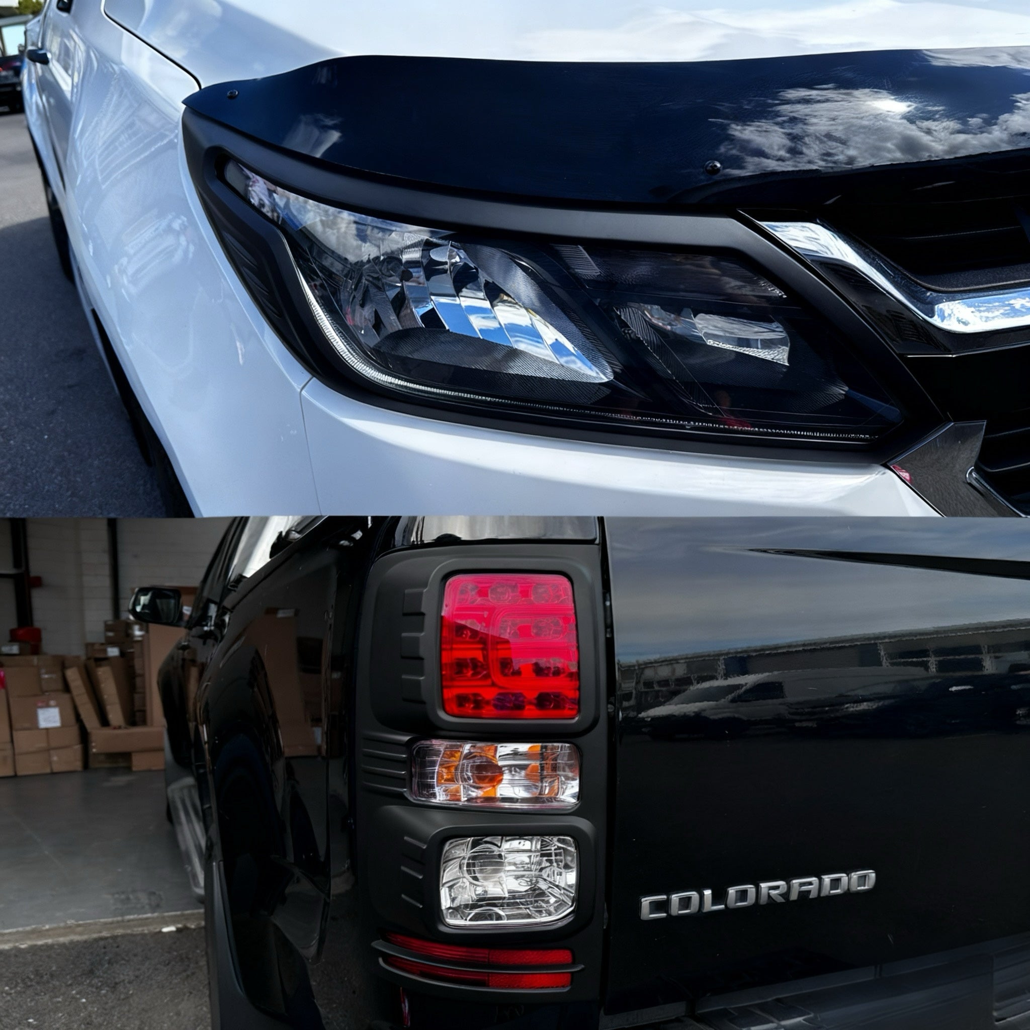 Headlight Covers and Taillight Covers Holden Colorado 2016-2020 Matte black