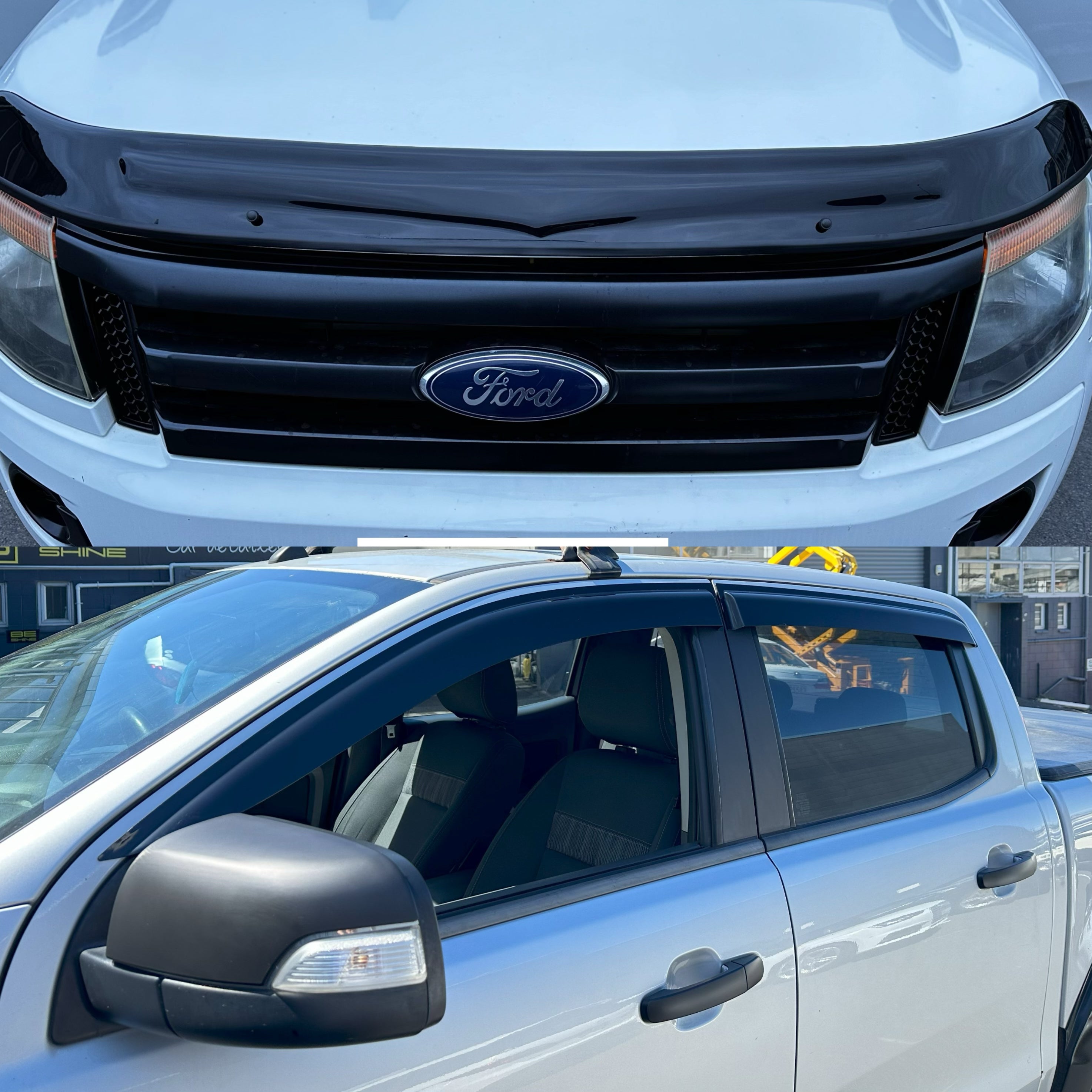 Monsoon and Bonnet Guard Aftermarket Style Ford Ranger PX1 2012-2015