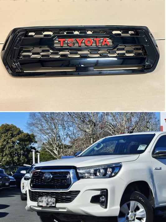 Front Bumper Grille for Toyota Hilux Rocco 2018-2020