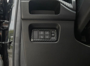 Carbon Fiber Interior Headlight Switch Panel Interior Cover for Ford Ranger 2022+ XLT/Sport