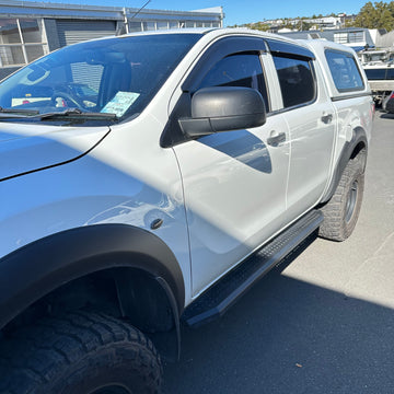 Side Step Running Board Black Steel Mazda BT-50 2012-2020 Double/Super Cab
