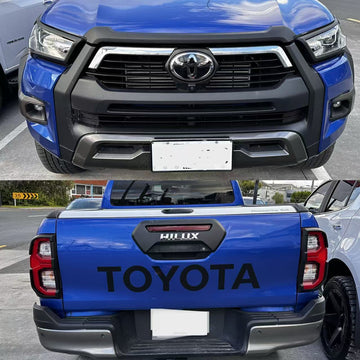 Headlight Covers and Taillight Covers Toyota Hilux 2025 SR5 Matte black