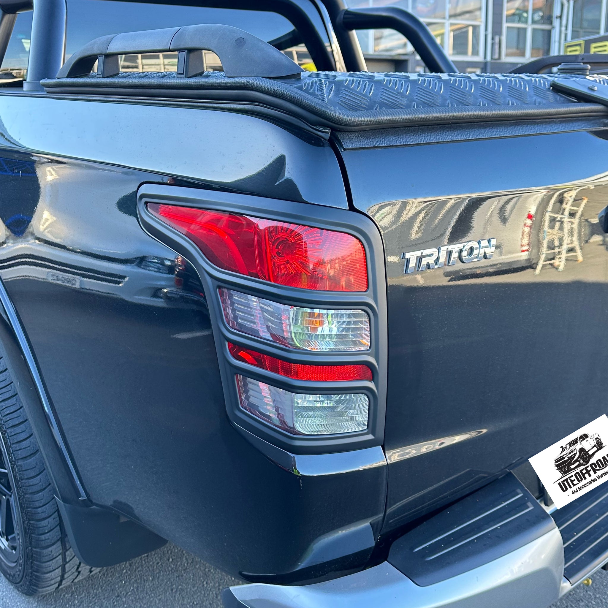 Taillight Covers Mitsubishi Triton 2015-2018 Matte black