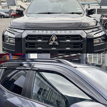 Monsoon and Bonnet Guard Aftermarket Style Mitsubishi Triton 2024+ Double Cab