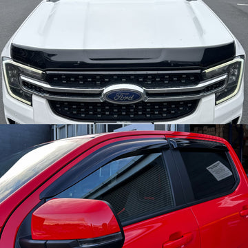 Monsoon and Bonnet Guard Ford Ranger 2022+ New Ranger Aftermarket Style