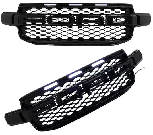 Grille with White Light for Ford Ranger 2022+ New Ranger