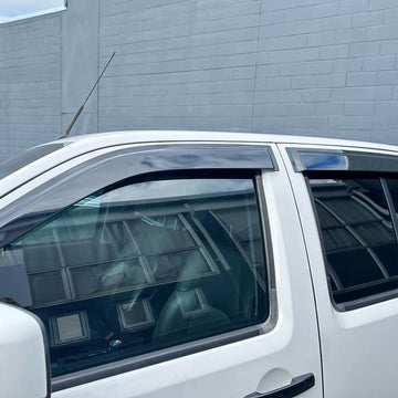 DOOR VISORS/ WINDOW MONSOONS Weather Shields Nissan Navara D40 2005-2015