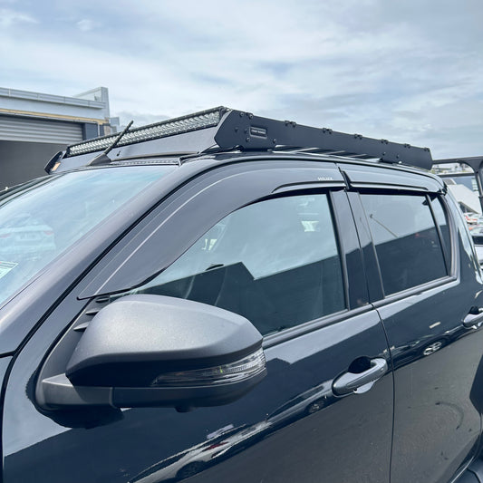 DOOR VISORS/ WINDOW MONSOONS Weather Shields Toyota Hilux Revo 2015-Current