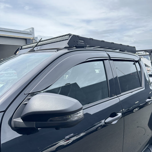 Bonnet Guard Matte Black and Monsoon Toyota Hilux 2015-2020