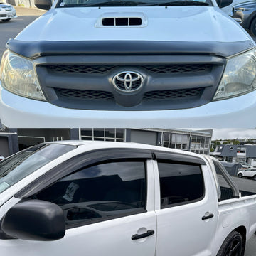 Bonnet Guard Matte Black and Monsoon Toyota Hilux 2005-2012