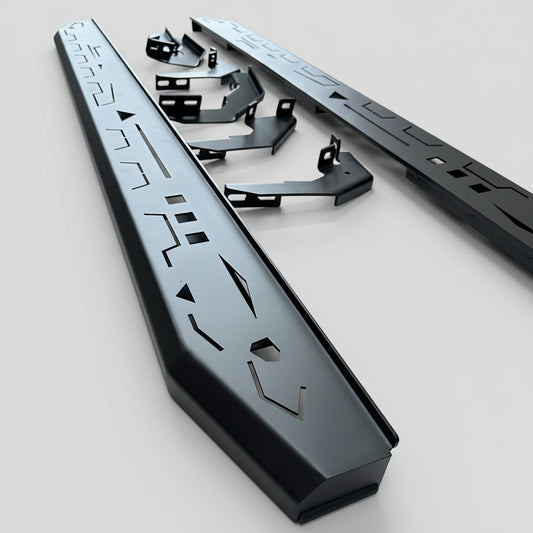Side Step Running Board Offroad Steel Hilux 2015-Current Double/Super Cab