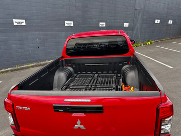 Bedside Rail Covers-3 Piece Set Mitsubishi Triton 2015-2023 Double Cab Textured Black
