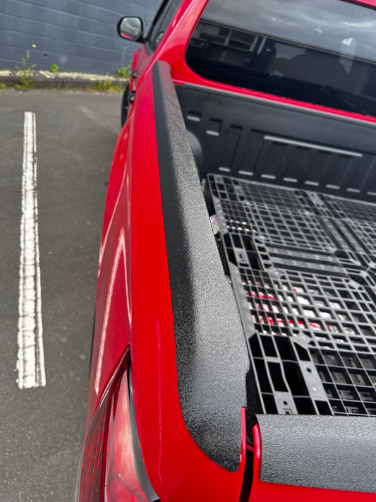 Bedside Rail Covers / Wellside Caps MITSUBISHI TRITON 2015-2023 Matte Black