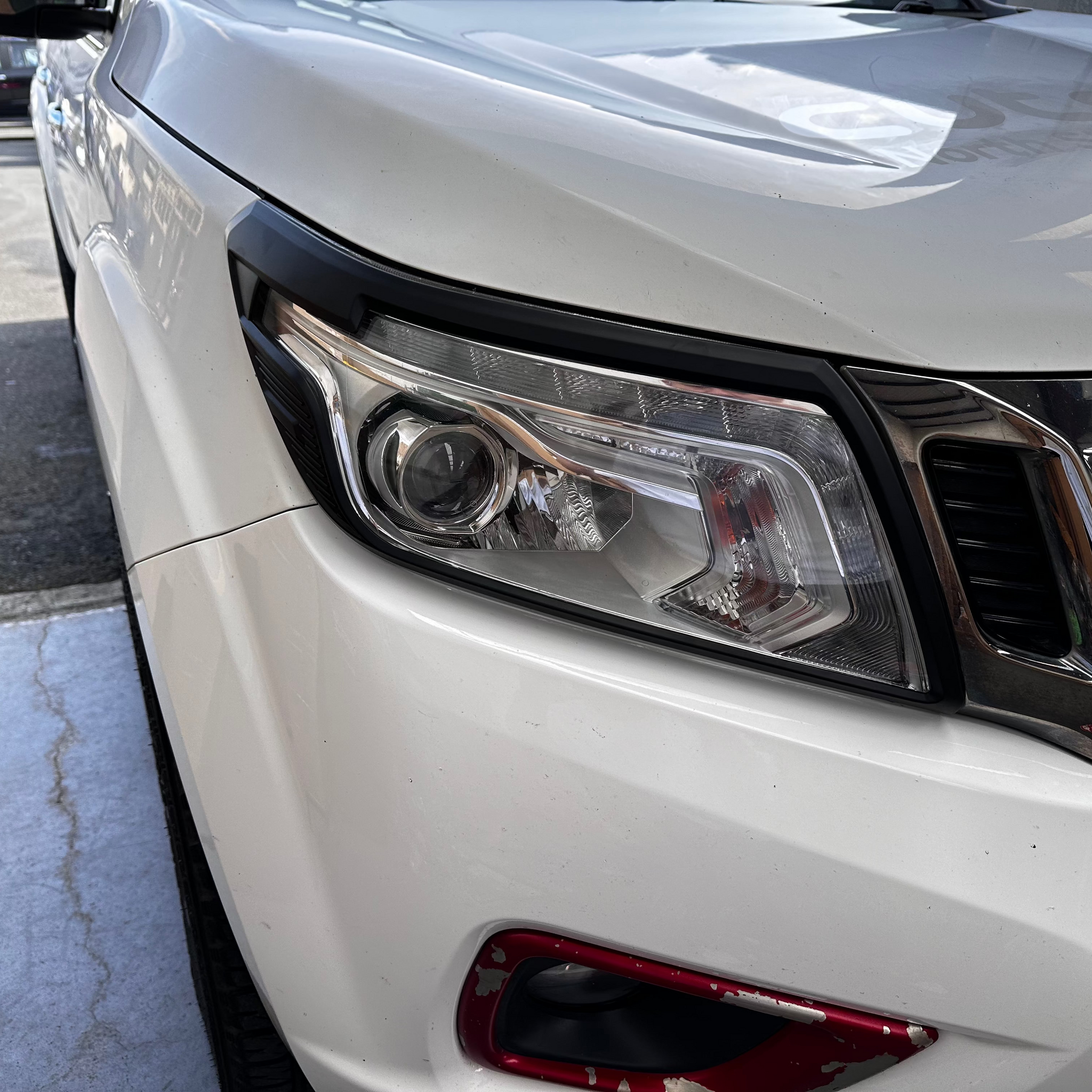 Headlight Covers and Taillight Covers Nissan Navara NP300 2015-2020 Matte black