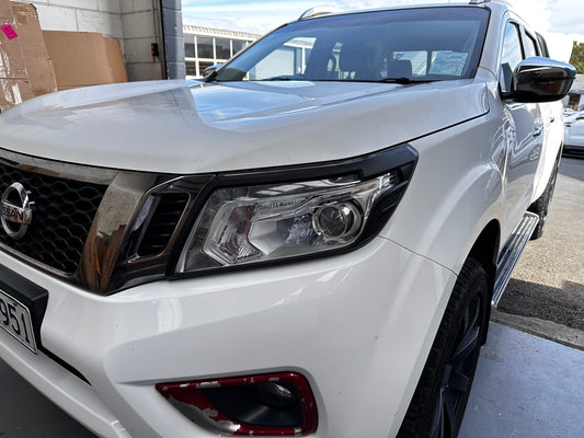 Headlight Covers and Taillight Covers Nissan Navara NP300 2015-2020 Matte black