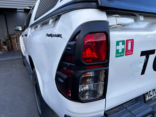 Headlight Covers and Taillight Covers Toyota Hilux 2021-2024 SR/SR5 Matte Black