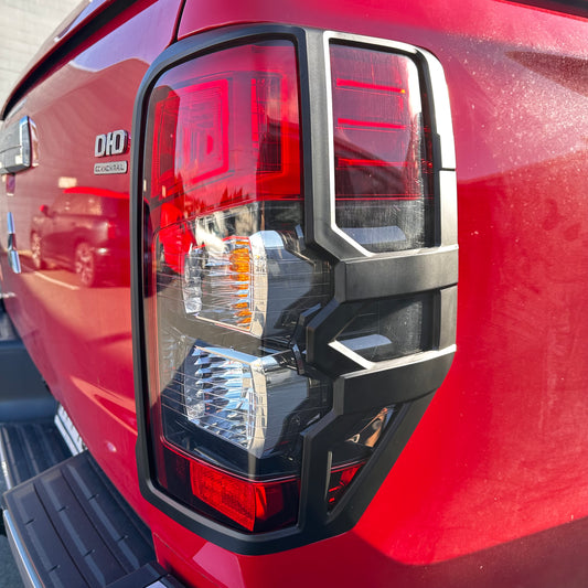 Taillight Covers Mitsubishi Triton 2019-2023 Matte black