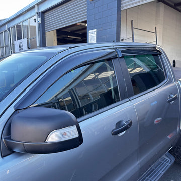 DOOR VISORS/ WINDOW MONSOONS Weather Shields Ford Ranger PX1 PX2 PX3 2012-2021