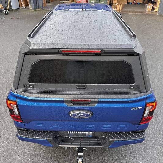 Premium Aluminium Canopy with Rear View Glass for Ford Ranger 2022+ Next Gen Double Cab