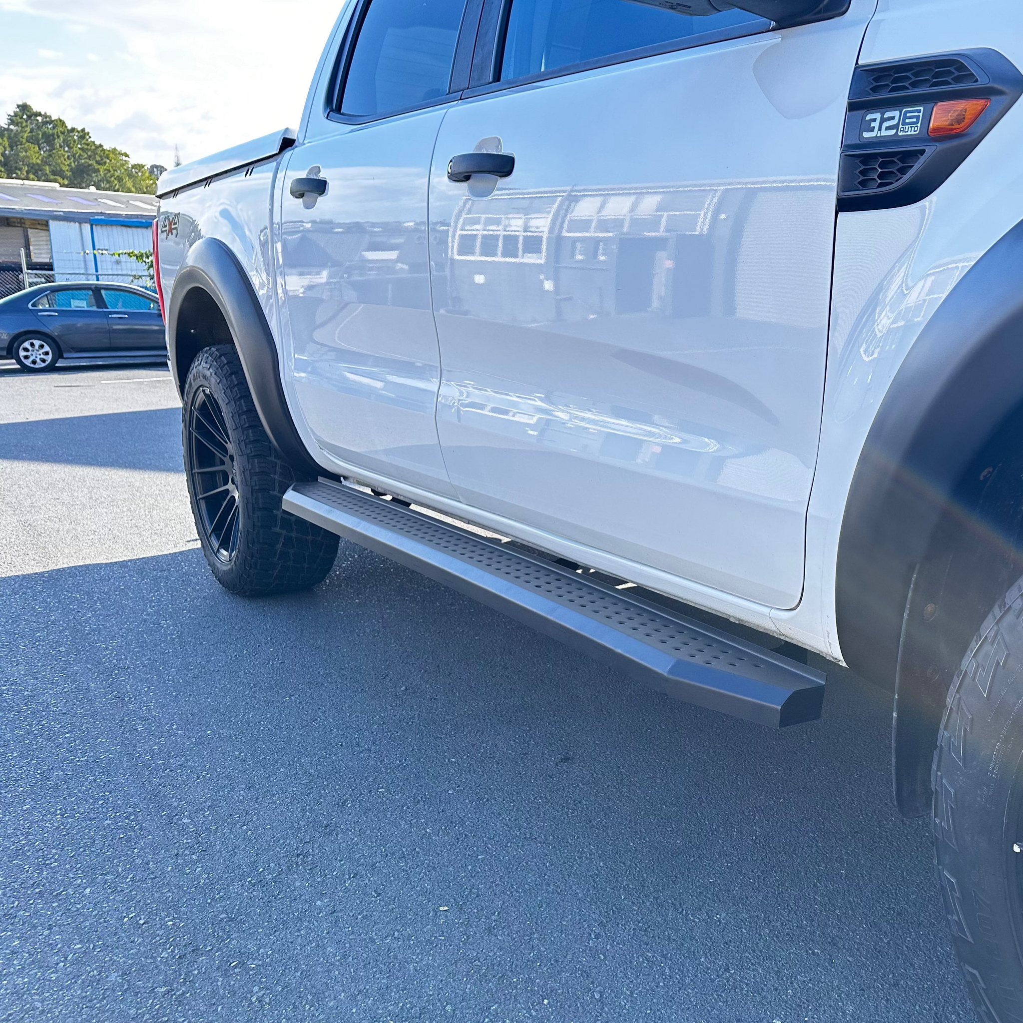 Side Step Running Board MAZDA BT 50 2012-2020 F3 Black Steel