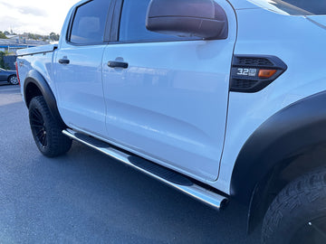 Running Board 4 inch Oval Tube Stainless Steel Ranger 2012-2021 Double Cab