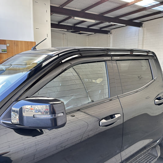 DOOR VISORS/ WINDOW MONSOONS Weather Shields Mitsubishi Triton 2024+