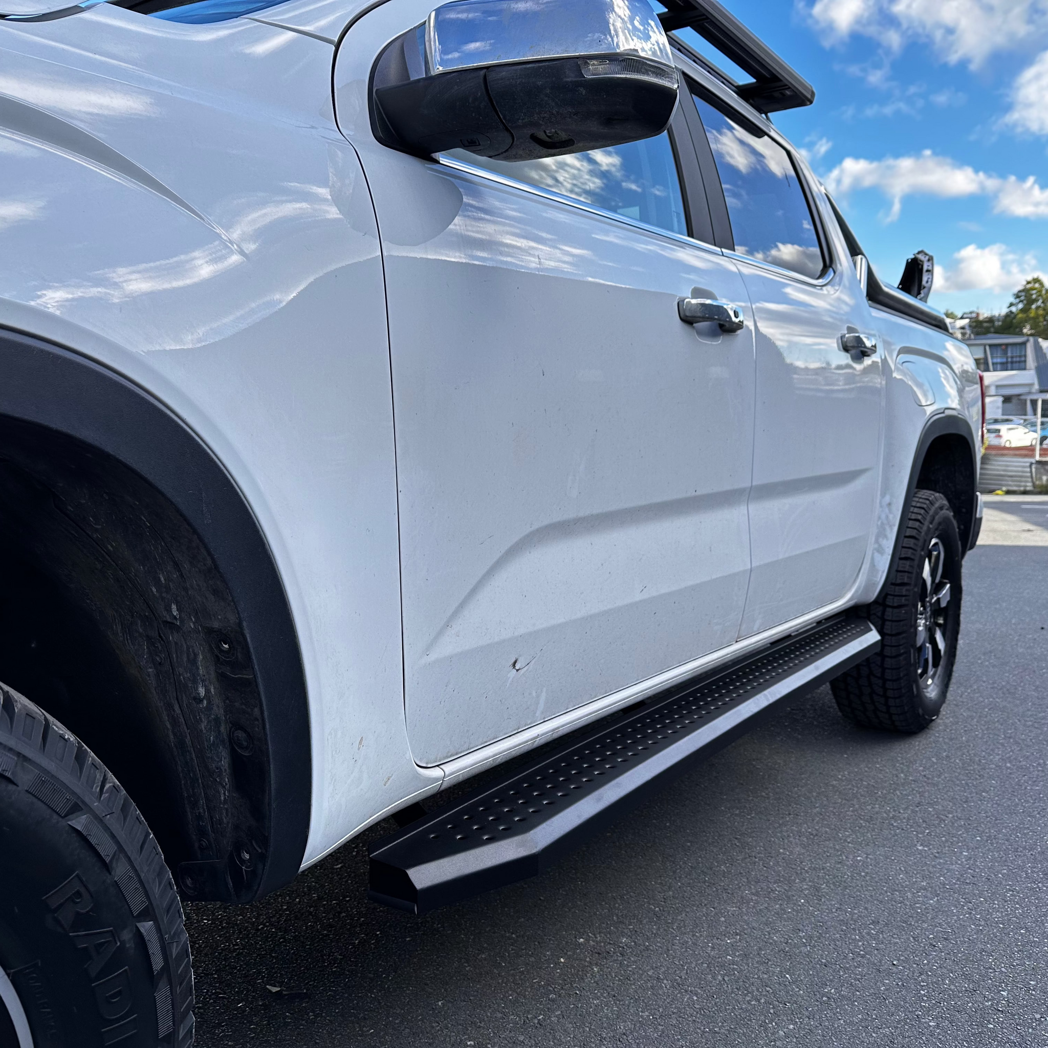 Side Step Running Board Ford Ranger 2022+ New Ranger/Everest 2022+ New Everest  F3 Black Steel