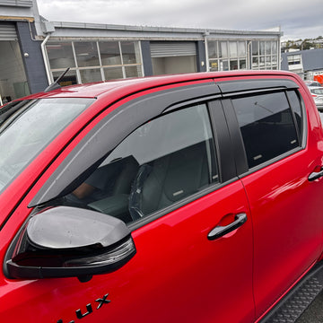 DOOR VISORS/ WINDOW MONSOONS Weather Shields Toyota Hilux 2015-Current