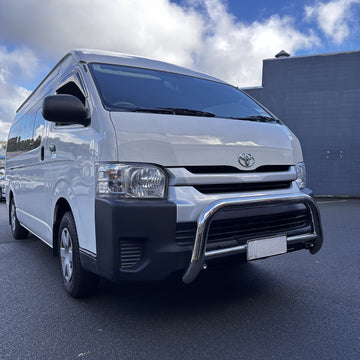 304 Stainless Steel Nudge Bar Toyota Hiace Wide Body 2005-2019 Chrome