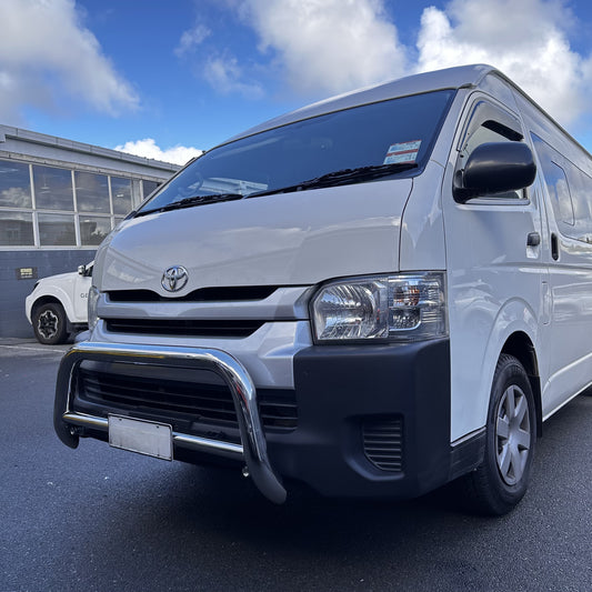 304 Stainless Steel Nudge Bar Toyota Hiace Wide Body 2005-2019 Chrome