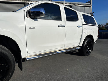 Running Board 4 inch Oval Tube Stainless Steel D-Max 2012-2020 Double Cab