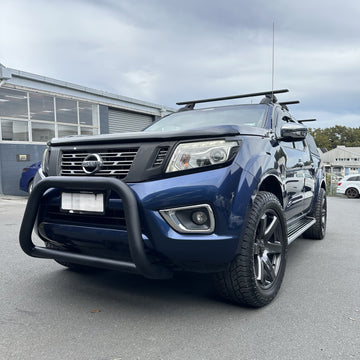 Stainless Steel Nudge Bar Nissan Navara NP300 2015-2020 Matte Black