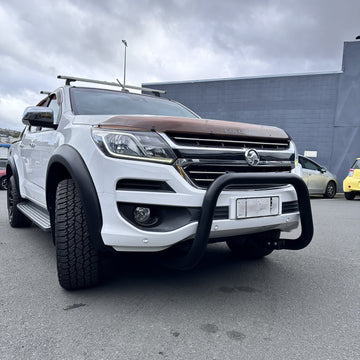 Stainless Steel Nudge Bar Holden Colorado 2012-2020 (Compatible Front Sensors) Matte Black W2
