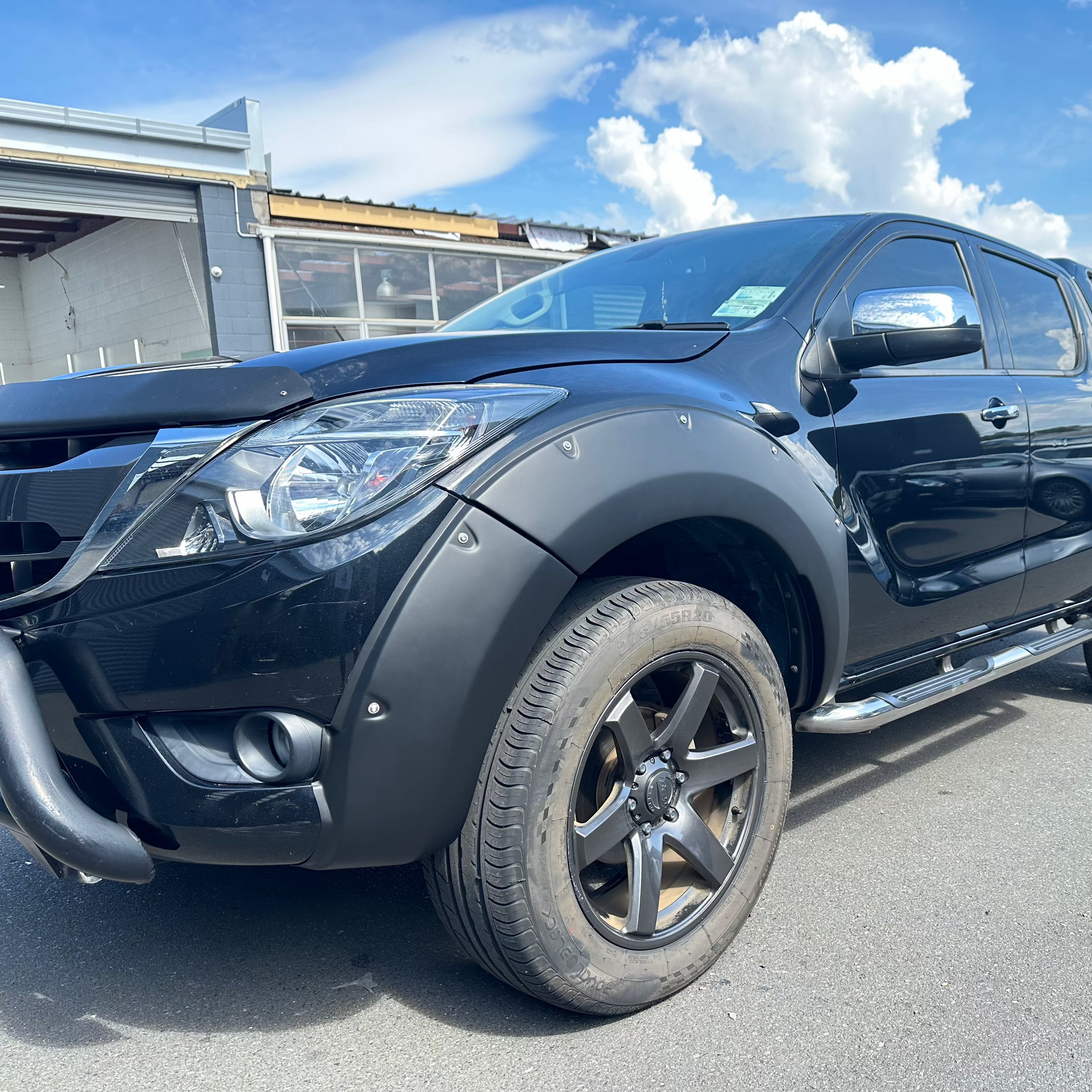 Fender Flare 9-Inch Mazda BT-50 2012-2020 Bolt Style Matte Black