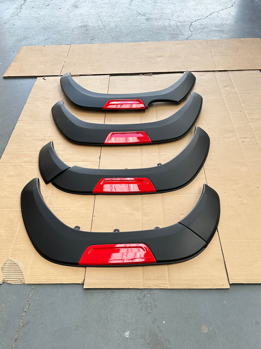 Fender Flare Toyota Hilux 2021-2024 SR/SR5 OEM Style with Red layer Surface