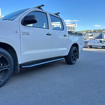 Side Step Running Board Toyota Hilux Vigo 2005-2015 F3 Black Steel