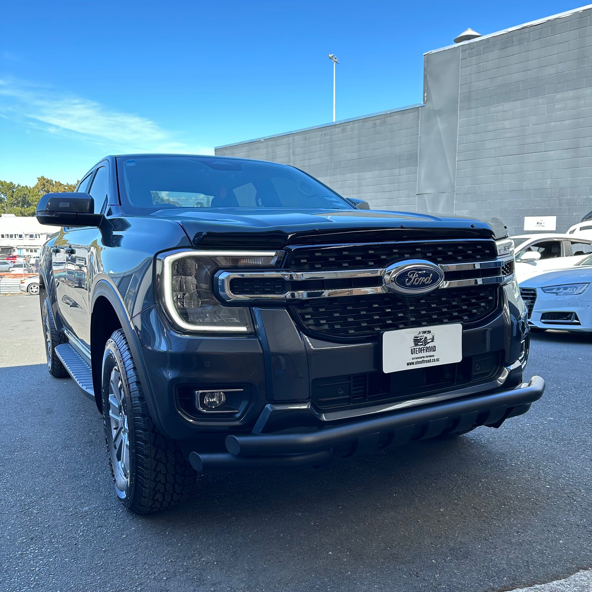 Low Bar Nudge Bar Ford Ranger 2022+ New Ranger NEX-GEN Black 