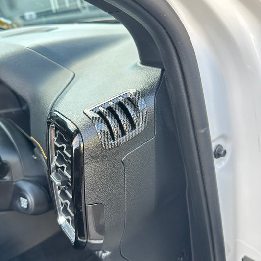 Carbon Fiber Interior Dashboard Vent Trim Cover for Ford Ranger 2022+ New Ranger