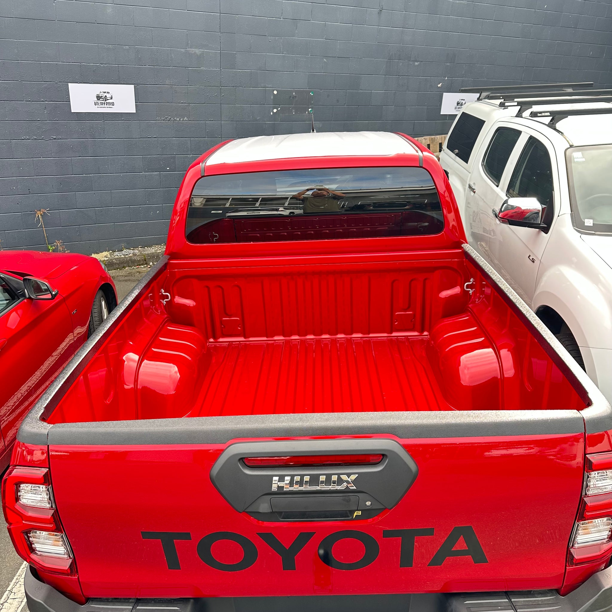 Bedside Rail Covers / Wellside Caps  Toyota Hilux 2021+ Matte Black