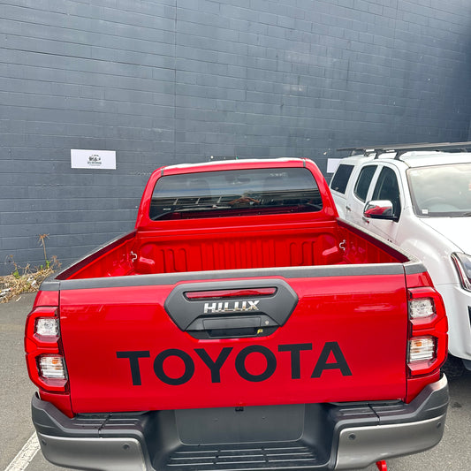 Bedside Rail Covers / Wellside Caps  Toyota Hilux 2021+ Matte Black