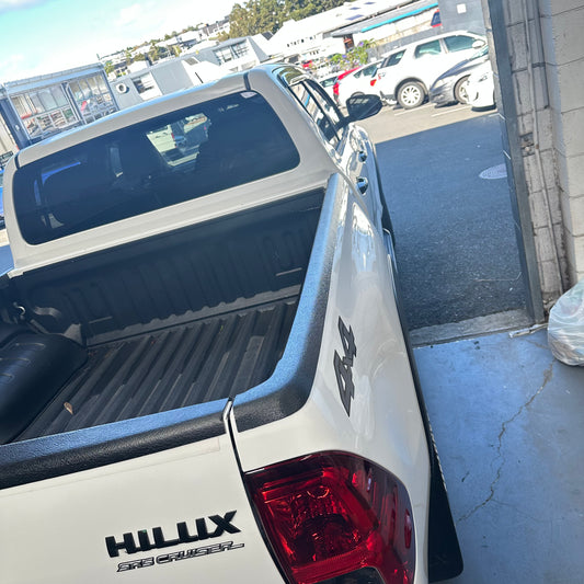 Wellside Tailgate Cap Protector Toyota Hilux 2015-2020 Matte Black
