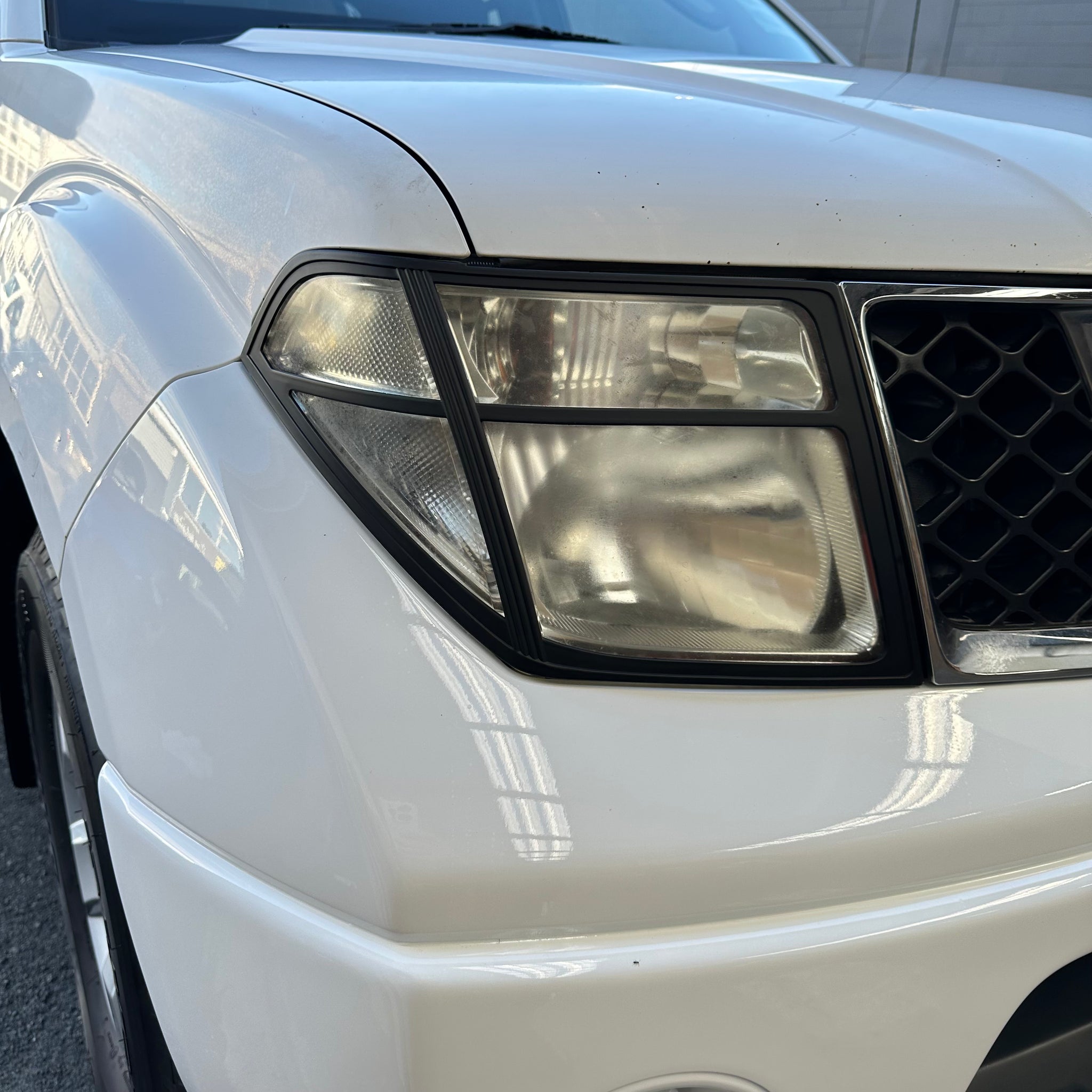 Headlight Covers Nissan Navara D40 2005-2015  Matte Black Thai model