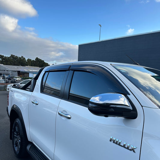 DOOR VISORS/ WINDOW MONSOONS  Weather Shields Toyota Hilux Revo  2015-Current
