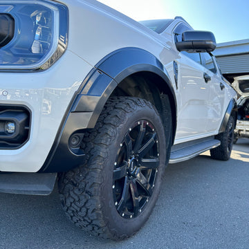 Fender Flare Ford Ranger 2022+ New Ranger Wildtrak Slim Smooth Style Matte Black