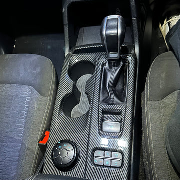 Carbon Fiber Interior Console Gear Shift Panel Trim Cover for Ford Ranger 2022+ XLT/Sport