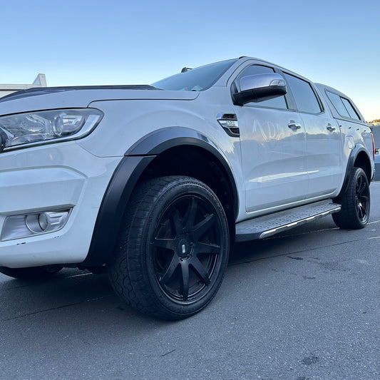 Fender Flare Ford Ranger PX2 2016-2018 4-inch Smooth Style Matte Black Double Cab