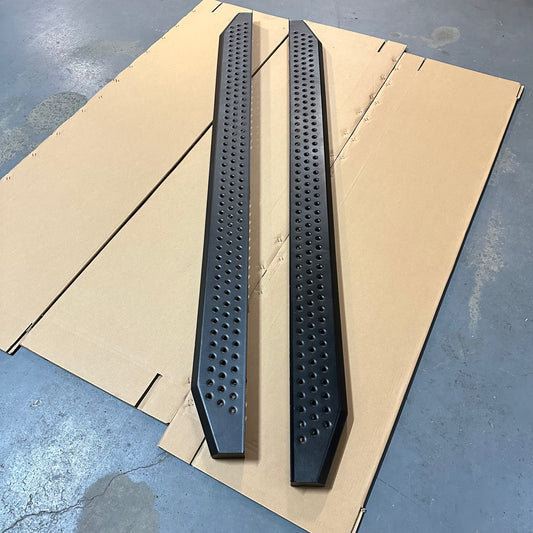 Side Step Running Board Black Steel Hilux Revo 2015-Current Double/Super Cab