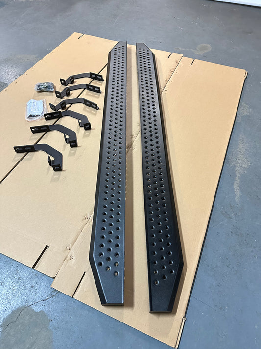 Side Step Running Board Black Steel Ranger 2022+ New Ranger Double/Super Cab